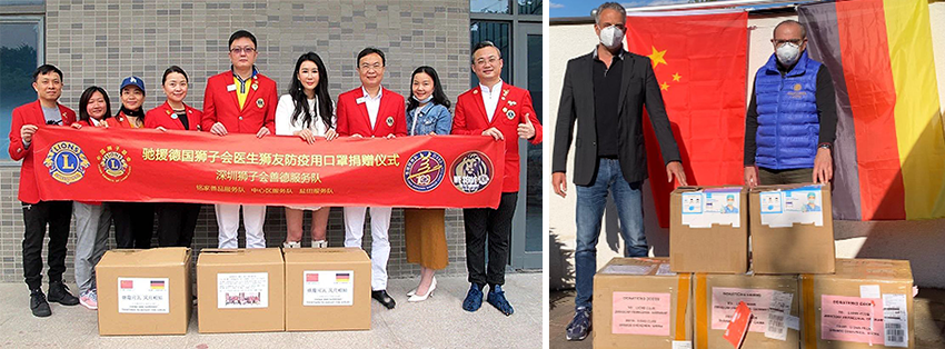 Maskenspende-Lions Club-Shenzhen-Shande